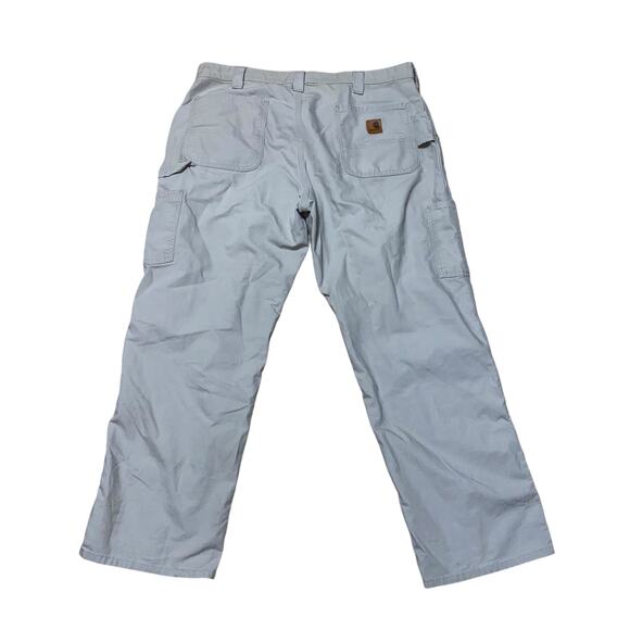 Carhartt Men’s Utility Original Dungaree Fit Khaki Work Pants Size 38x30 - Picture 2 of 7